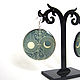Transparent Earrings Resin Moon Phases Black Yellow Universe Moon Month. Earrings. WonderLand. My Livemaster. Фото №4