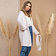White cardigan with belt. Cardigans. SHAPAR - knitting clothes. Online shopping on My Livemaster.  Фото №2