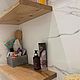 Order Wall mounted shelf in loft style with live edge LIVE EDGE Oak. SiberianWoodCraft. Livemaster. . Shelves Фото №3