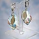 Porcelain earrings with an English lock 'Goldfish'. Earrings. KASTdecor. My Livemaster. Фото №4