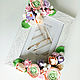 Order Frame for photo with flowers from polymer clay. Olga-art-flower. Livemaster. . Photo frames Фото №3