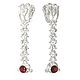 Gold 'M' earrings with rubies and diamonds, Earrings, Moscow,  Фото №1