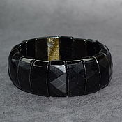 Украшения ручной работы. Ярмарка Мастеров - ручная работа Natural Golden obsidian bracelet. Handmade.