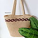 shopper: Knitted shopping bag made of raffia, Shopper, Bataysk,  Фото №1