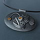 Pendant made of polymer clay Angler, Pendants, Omsk,  Фото №1