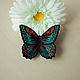Brooch Butterfly with Turquoise-orange. Brooches. Ma-rine. Online shopping on My Livemaster.  Фото №2