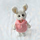 Bunny white in a sweater, Stuffed Toys, Lipetsk,  Фото №1