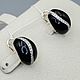 Order Silver earrings with black onyx and cubic zirconia. yakitoriya. Livemaster. . Earrings Фото №3