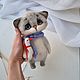 Кот с Гогой валяная игрушка сувенир. Войлочная игрушка. Тихая Радость. Ярмарка Мастеров.  Фото №9
