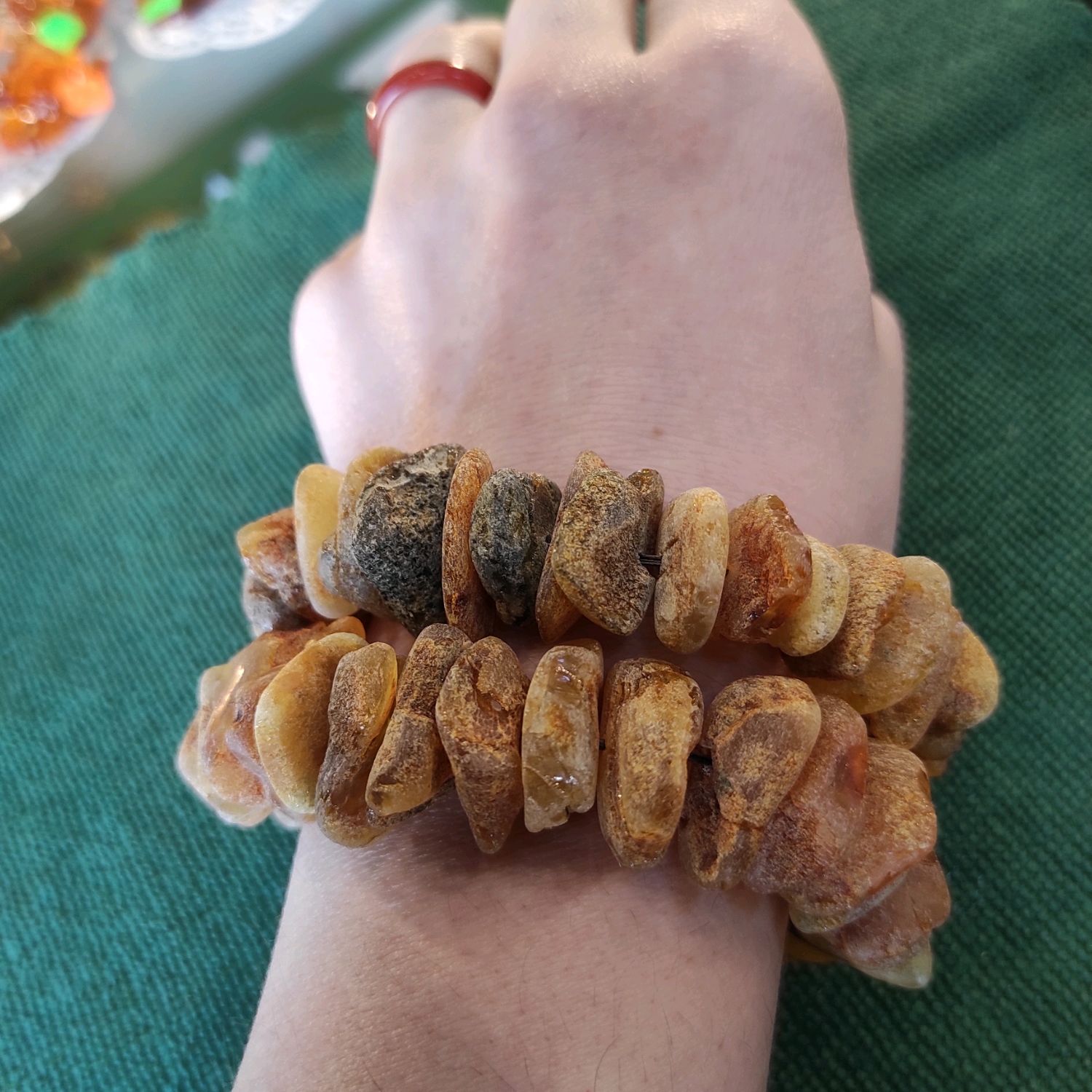 Лечебные браслеты из янтаря, браслет нешлифованный, диски, кусанка ...