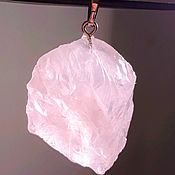 Материалы для творчества handmade. Livemaster - original item Rose quartz (pendants with loop) Vorondolo Madagascar. Handmade.