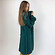 Order Green coat for women. SHAPAR - knitting clothes. Livemaster. . Coats Фото №3