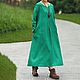Women's summer dress linen long sleeve. Dresses. Buykud. Online shopping on My Livemaster.  Фото №2