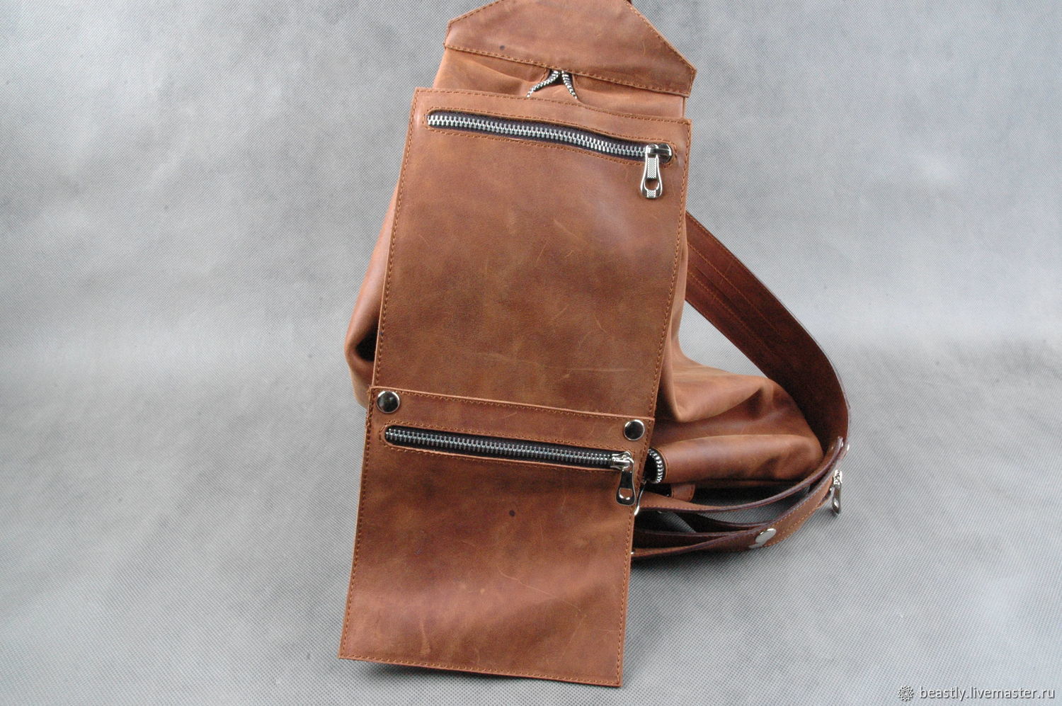 Рюкзак городской кожаный "Бермудский треугольник" купить в интернет ...