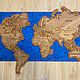 Карта мира - ДЕКОР. Карты мира. WOOD DAY. Интернет-магазин Ярмарка Мастеров.  Фото №2