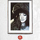 `Восточная сказка`. Стильный черно-белый портрет, на заказ, от художника Екатерины Сомовой