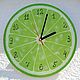 Kitchen Clock Lime Citrus 4 diameter. Watch. Clocks for Home (Julia). My Livemaster. Фото №4