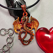 Украшения handmade. Livemaster - original item Sparkle – dragon pendant (Element of Fire) gift to the dragon. Handmade.