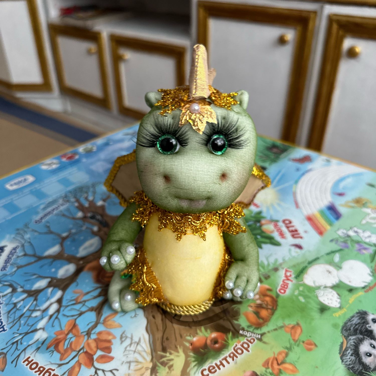 Дракон-текстильная игрушка 20 см высота. Идеальный подарок на НГ в ...