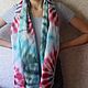 My Summer cotton scarf, bandana, pareo, large size,180h80cm, Scarves, Novosibirsk,  Фото №1