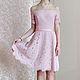 Lace dress-soft pink color, Dresses, Moscow,  Фото №1