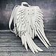 Women's leather backpack white 'Angel Wings'. Backpacks. Lyurom Studio. Online shopping on My Livemaster.  Фото №2