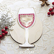 Материалы для творчества handmade. Livemaster - original item Cutting set No. 232 Wedding glasses. Wine, champagne. Handmade.