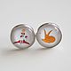Silver Plated Earrings The Little Prince, Earrings, Moscow,  Фото №1