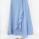 Boho style skirt made of blue linen. Skirts. etnoart (etnoart). Online shopping on My Livemaster.  Фото №2
