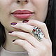 Ring series Ethnic Avant-garde Elephant with a garnet made of 925 HB0085 silver. Rings. Sunny Silver. Online shopping on My Livemaster.  Фото №2