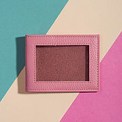 Канцелярские товары handmade. Livemaster - original item ID card cover in Hot pink. Handmade.