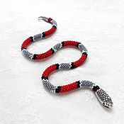 Украшения handmade. Livemaster - original item A bracelet made of beads: Snake. Handmade.