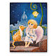The angel and Red cat painting Reproduction. Pictures. KapustinaArt. My Livemaster. Фото №4