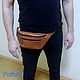 mens leather handbag. Waist Bag. Sergei. My Livemaster. Фото №6