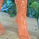 Knitted stockings ' Orange'. Handmade stockings. Stockings. DominikaSamara. My Livemaster. Фото №6