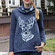 Hoodie, women's sweatshirt Yakutyanochka,  long sweatshirt. Sweatshirts. Lara (EnigmaStyle). My Livemaster. Фото №5