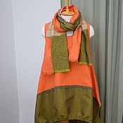 Одежда handmade. Livemaster - original item No№235 Linen set: sundress skirt scarf. Handmade.
