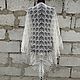 Shawl white openwork large knitted with knitting needles. Shawls. Yuliya Chernova. My Livemaster. Фото №5