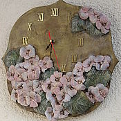 Для дома и интерьера handmade. Livemaster - original item Watch classic: Pink hydrangea. Handmade.