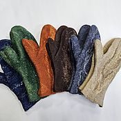Аксессуары handmade. Livemaster - original item Mittens: woolen felted mittens. Handmade.