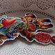 Вышитая ёлочная игрушка Белочка. Елочные игрушки. Натали Broderie a la main (Broderie-main). Ярмарка Мастеров.  Фото №6