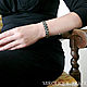 Bracelet Dark grey Classic. Bead bracelet. MIROLIQUE. Online shopping on My Livemaster.  Фото №2