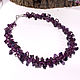 Order Amethyst Placer Bead Necklace - buy Amethyst necklace. Amorella - Beads. Livemaster. . Necklace Фото №3