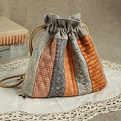 Сумки и аксессуары handmade. Livemaster - original item Textile bag for cosmetics and jewelry. Quilt. Handmade.