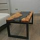 Order Table sleba river from cedar with glass Chulcha. Joinery in Altai. Livemaster. . Tables Фото №3