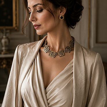 Винтаж ручной работы. Ярмарка Мастеров - ручная работа Винтаж: Anne Klein. Ожерелье . ANLady. Handmade.