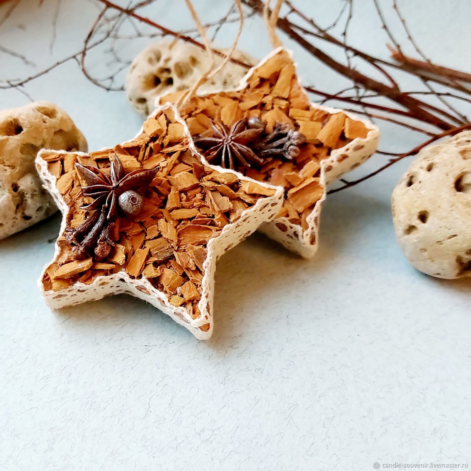 Елочные игрушки Коричные звездочки в интернет-магазине на Ярмарке ...