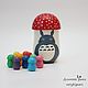 Counting material - Totoro mushroom and 10 colored mushrooms, Cubes and books, Penza,  Фото №1