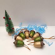 Сувениры и подарки handmade. Livemaster - original item Christmas decorations: Magic acorns an array of beech trees on the Christmas tree. Handmade.