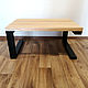 Order Industrial style coffee table made of natural wood. dekor-tseh. Livemaster. . Tables Фото №3
